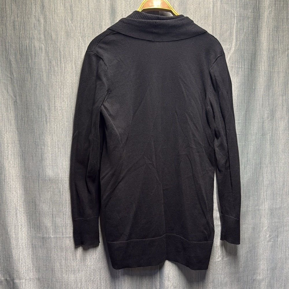 GAP Charcoal Ribbed Cardigan size medium - Picture 6 of 8